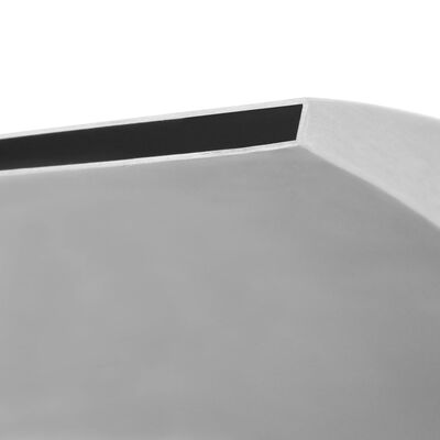 vidaXL Zwembadfontijn 30x9x26 cm roestvrij staal zilverkleurig
