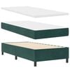 vidaXL Boxspringbed met matras Donkergroen 200 x 80 cm Polyester