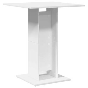 vidaXL Bistrotafel 60x60x75 cm bewerkt hout wit