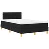 vidaXL LED Box Spring Bed met hoofdeinde Zwart 120 x 200 cm Stof