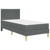 vidaXL Bedframe Donkergrijs 90 x 190 cm Polyester