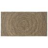 vidaXL Gebied Tapijt Naturel en Zwart 100 x 200 cm Jute
