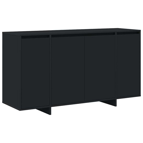 vidaXL Dressoir Zwart 135 x 41 x 75 cm Bewerkt hout