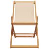 vidaXL Strandstroelen 2 st inklapbaar stof en massief hout beige