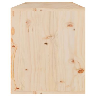 vidaXL Wandkast 80x30x35 cm massief grenenhout