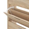 vidaXL Schoenenkast 63x24x103 cm bewerkt hout sonoma eikenkleurig