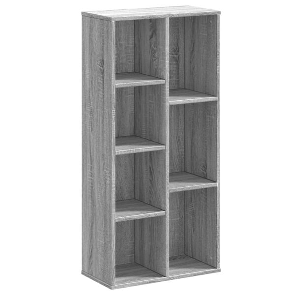 vidaXL Boekenkast 50x25x105 cm bewerkt hout grijs sonoma eikenkleurig