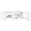 vidaXL Bedframe met Bureau Wit 90 x 200 cm Bewerkt hout
