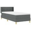 vidaXL Boxspringbed met matras Donkergrijs 80 x 200 cm Stof