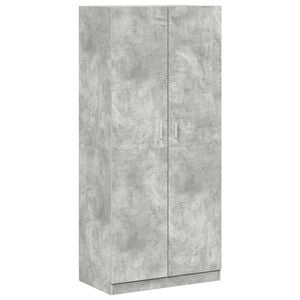 vidaXL Kledingkast 90x52x200 cm bewerkt hout betongrijs
