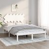 vidaXL Bedframe massief hout wit 120x190 cm