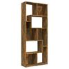 vidaXL Boekenkast 67x24x161 cm bewerkt hout gerookt eikenkleurig