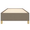 vidaXL Bedframe zonder matras 90x190 cm stof taupe