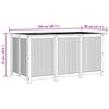 vidaXL Tuinbox 150x80x75 cm massief acaciahout