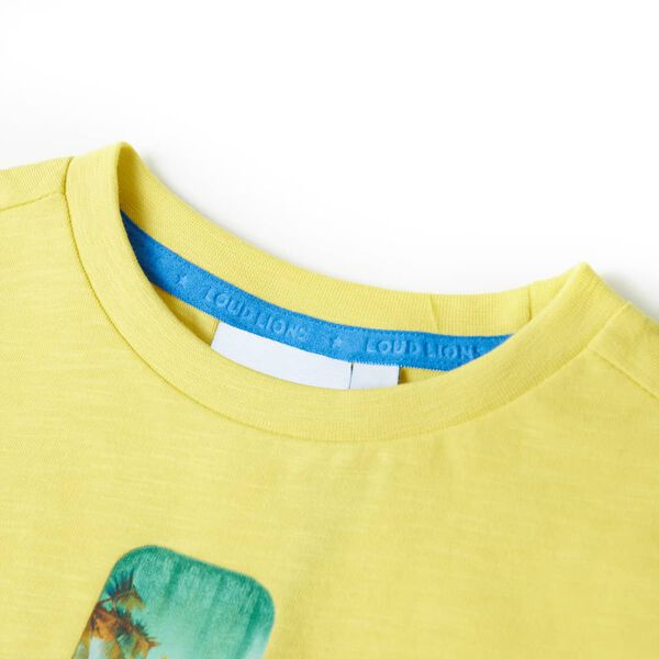 Kindershirt 128 geel
