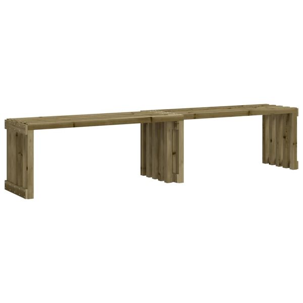vidaXL Tuinbankje verlengbaar 212,5x40,5x45 cm geïmpregneerd hout