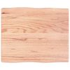 vidaXL Tafelblad natuurlijke rand 60x50x(2-4) cm eikenhout lichtbruin