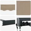 vidaXL Markies Beige 350 x 250 x 165 cm Polyester en Aluminium