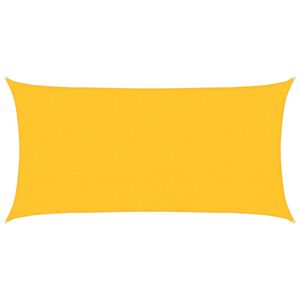 vidaXL Zonnezeil 160 g/m&sup2; rechthoekig 2x3,5 m HDPE geel