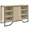 vidaXL Wastafelkast 91x35x60 cm bewerkt hout sonoma eikenkleurig