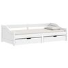 vidaXL Slaapbank met 2 lades IRUN 90x200 cm massief grenenhout wit