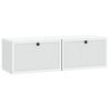 vidaXL Wandbeugel TV-kast Wit 98 x 31 x 30 cm Bewerkt hout