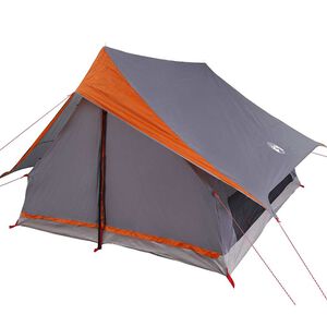 vidaXL Gezinstent met dak Grijs en Oranje 315 x 286 x 200 cm