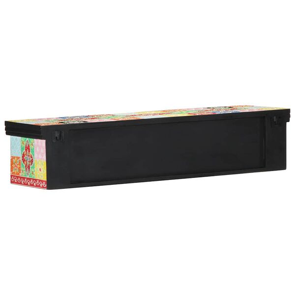 vidaXL TV-kast met plank Multikleur 100 x 30 x 22 cm Bewerkt hout
