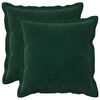 vidaXL Kussensloop 2 pcs HOUTEN Donkergroen 40 x 40 cm Fluweel