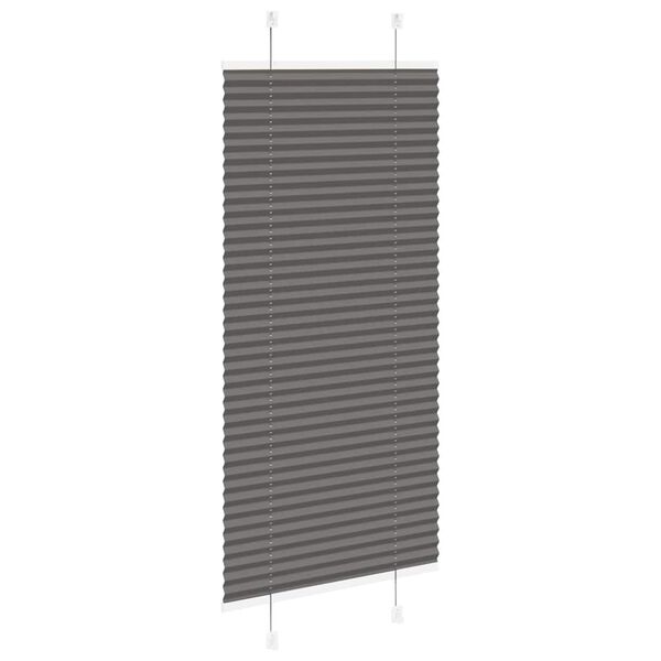 vidaXL Pliss&eacute; rolgordijn 55x150 cm stofbreedte 54,4 cm polyester zwart