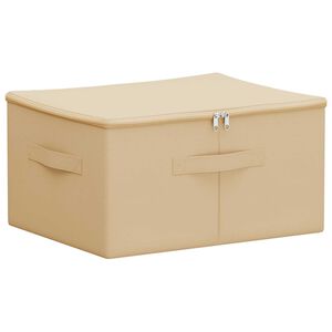 vidaXL Opbergbox Nonwoven stof 43 x 34 x 23 cm 33,6 L Cr&egrave;mekleurig