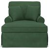 vidaXL Chaise Lounge met Rok met kussen Jungle Groen 91 x 157 x 91 cm