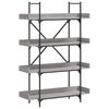 vidaXL Boekenkast 4-laags 100x33x145,5 cm bewerkt hout grijs sonoma