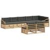 vidaXL Buiten bankenset 8 pcs Wit en antracietkleurig Polyester