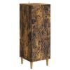 vidaXL Dressoir Gerookt eiken 33 x 34,5 x 90 cm Bewerkt hout