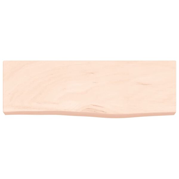 vidaXL Wandschap 60x20x6 cm onbehandeld massief eikenhout