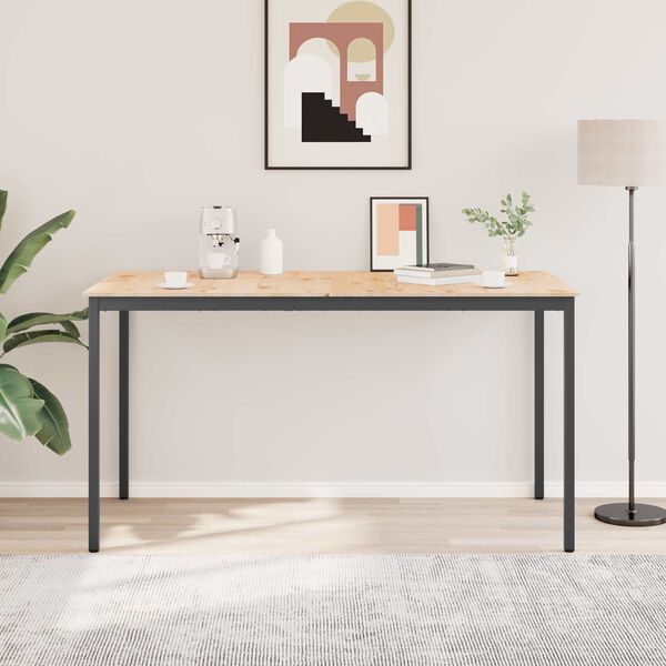 vidaXL Bartafel Naturel 110 x 55 x 105 cm Massief grenenhout