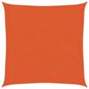 vidaXL Zonnezeil 160 g/m&sup2; 2,5x2,5 m HDPE oranje
