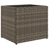 vidaXL Plantenbak 36x30x32 cm poly rattan grijs