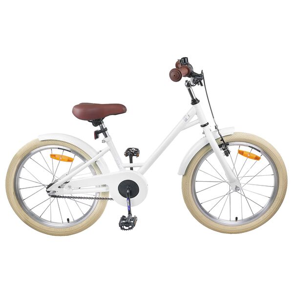 vidaXL Kinderfiets 18 Inch voor 5-7 jaar Wit