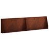 vidaXL Keerwand 2 st 80 x 12 x 50 cm weervast staal Roestkleurig
