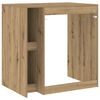 vidaXL Wasmachinekast Artisan Eiken 87 x 60 x 89 cm Bewerkt hout