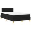 vidaXL LED Box Spring Bed met hoofdeinde Zwart 120 x 200 cm Stof