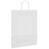 vidaXL Papieren zakken 50 st met hengsels 32x12x42 cm wit