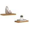 vidaXL Wandplank met opslag 2 pcs Beige 50 x 23 x 4 cm Bewerkt hout