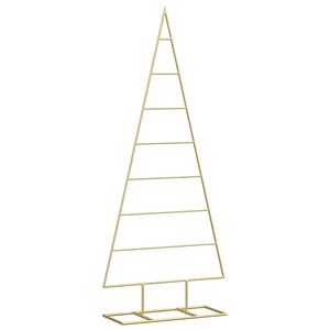 vidaXL Metalen kerstboom Goud 125 cm Poedergecoat staal
