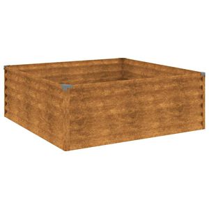 vidaXL Plantenbak verhoogd 100x100x36 cm cortenstaal