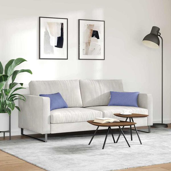 vidaXL Sofa Kussens 2 stuks Jeans Blauw 50 x 30 cm Stof