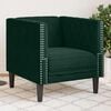 vidaXL Fauteuil Chesterfield-stijl fluweel donkergroen