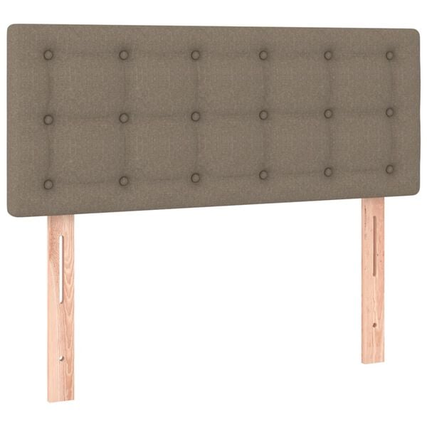 vidaXL Hoofdbord 90x5x78/88 cm stof taupe